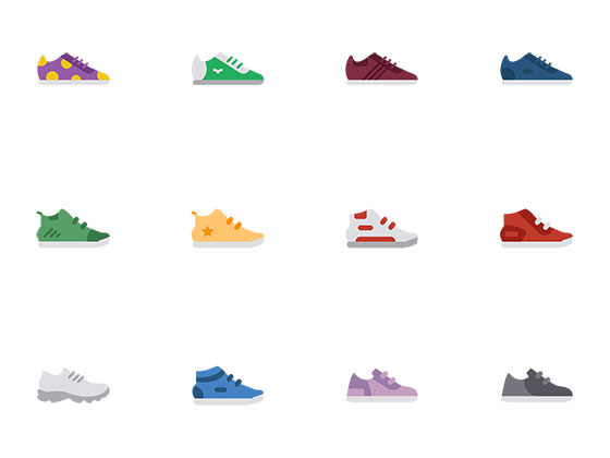 70 枚男士鞋类图标素材之家精选sketch素材