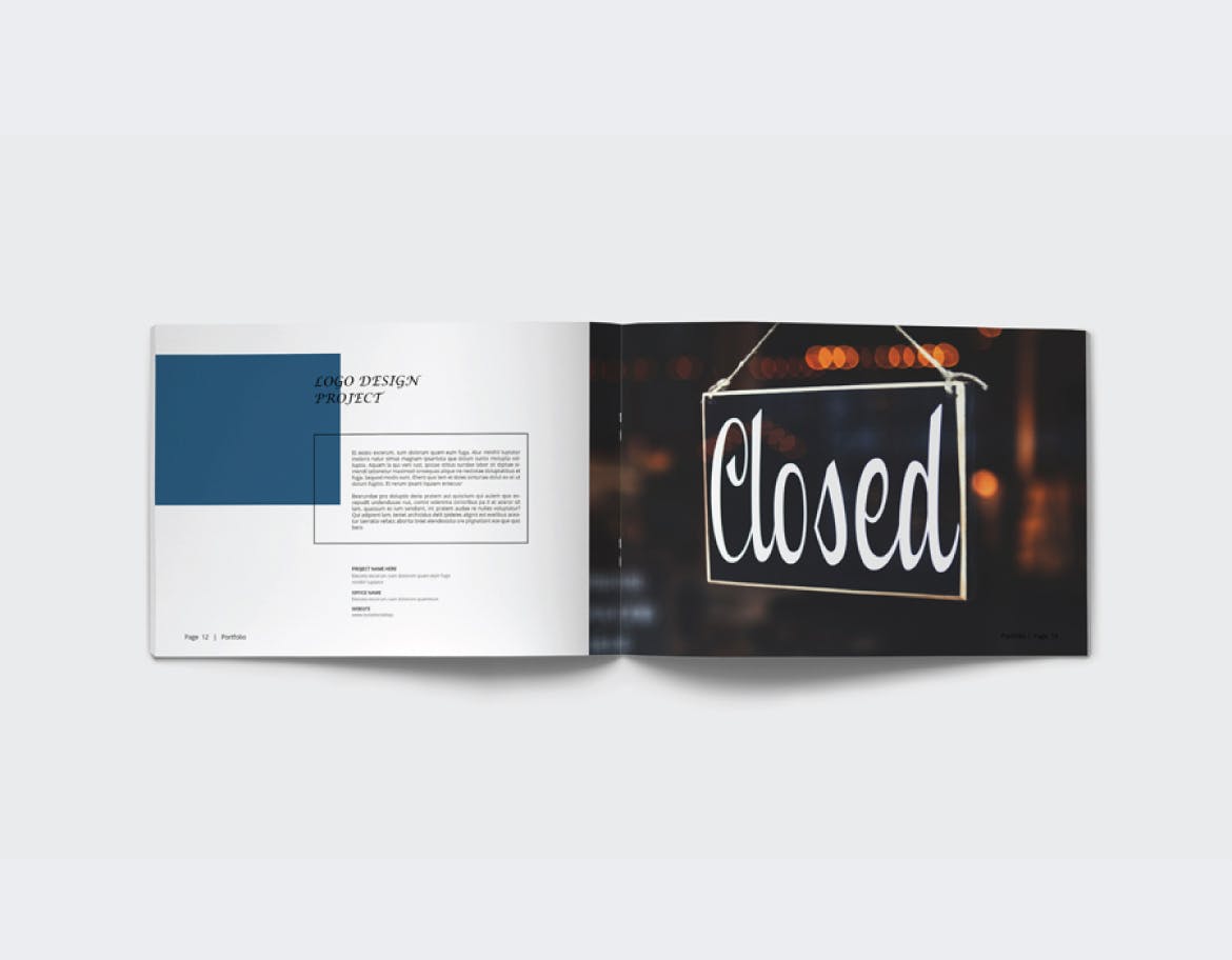 设计工作室/设计公司作品集画册设计模板 Graphic Design Portfolio插图(6)