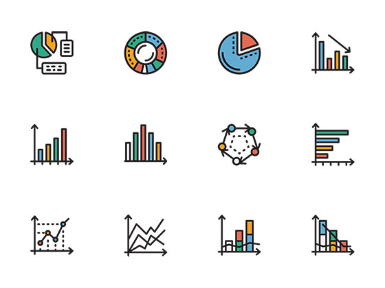20 枚图表元素图标素材之家精选sketch素材
