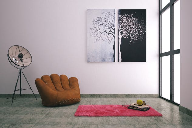 画廊艺术作品画框样机模板Vol.1 Picture Art Mockup [Vol 1]插图(7)