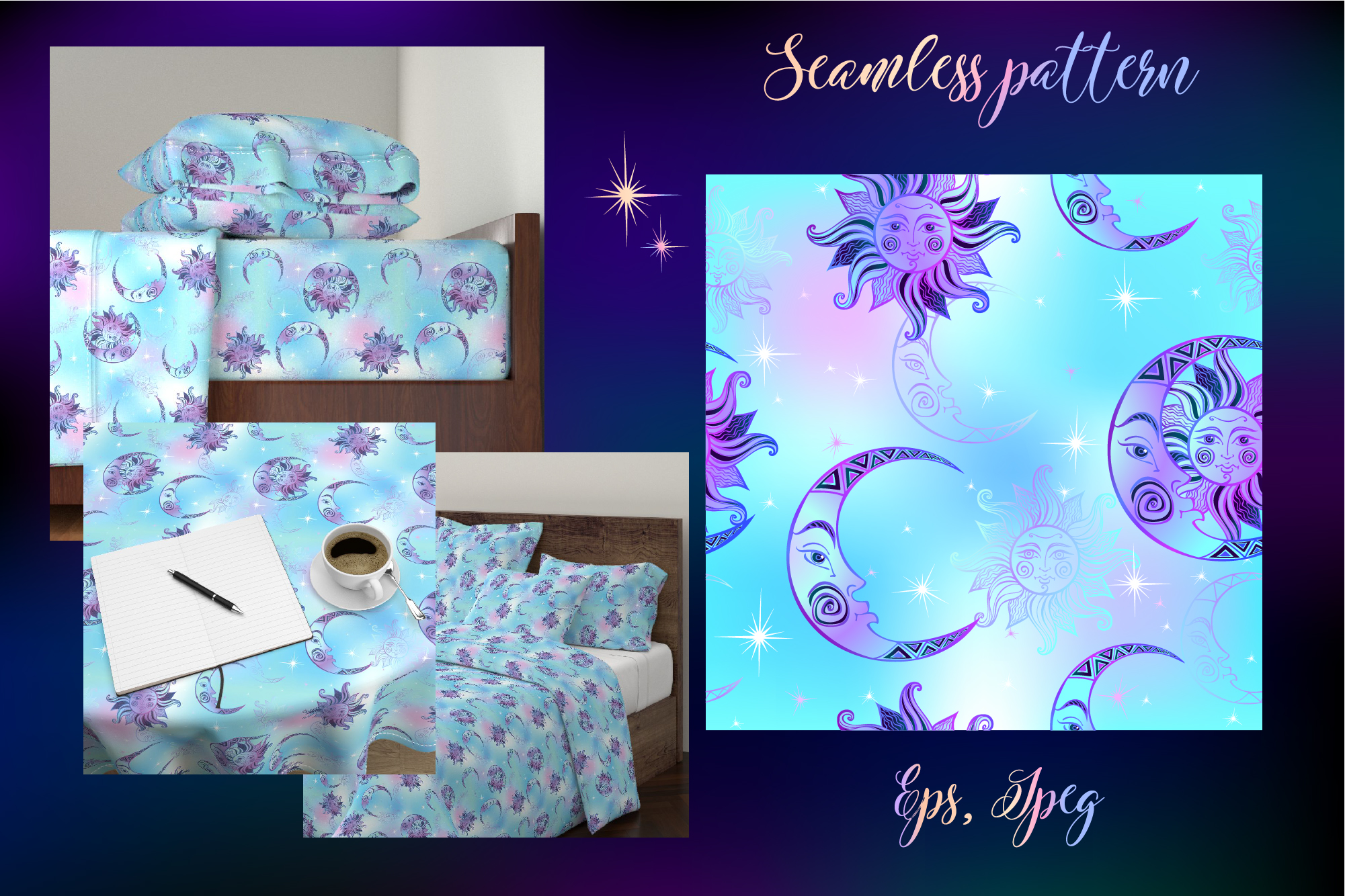 时尚美丽的十二星座创意矢量插画素材下载 [EPS]插图(14)