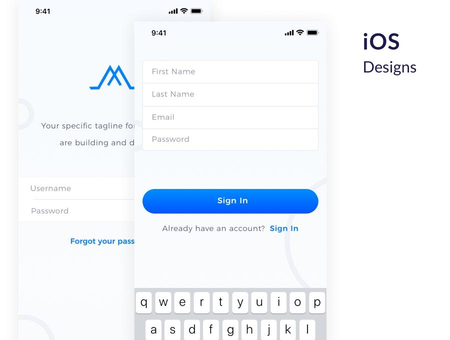 素材库下午茶：优雅的常规功能iOS APP UI KIT套装下载插图(6)