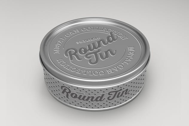 圆形金属锡罐包装样机Vol.3 Round Tin Can Packaging Mockups Vol.3插图(10)
