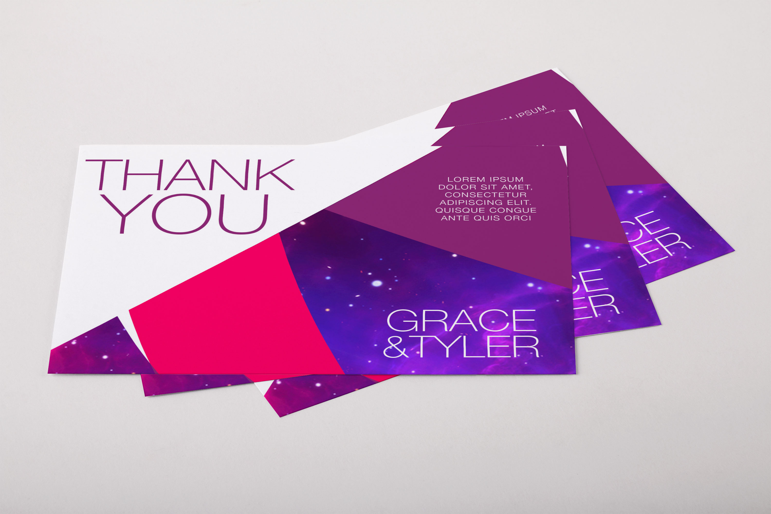 迷你感恩卡感谢卡设计效果图PSD样机01 Thank You Card Mini PSD Mockup 01插图