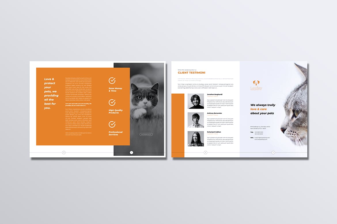 宠物店业务宣传手册设计模板 LOSI Pet Shop Business Brochure插图(6)