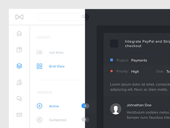 Tasks 仪表板界面素材之家精选sketch素材
