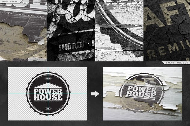 复古Logo墙体展示样机模板合集 Logo Mock-ups Vol.1插图(5)