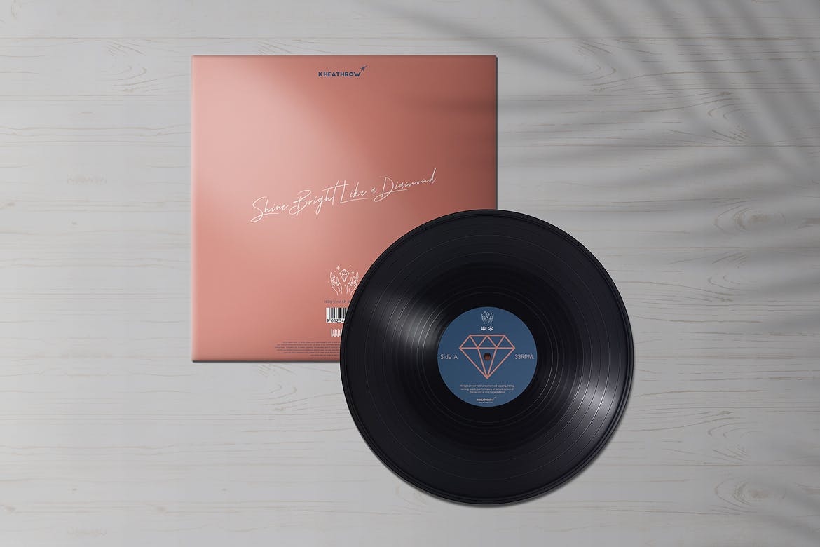 乙烯基唱片专辑设计效果图素材库精选v2 Vinyl Record Album Mock-Ups Vol.2插图(9)