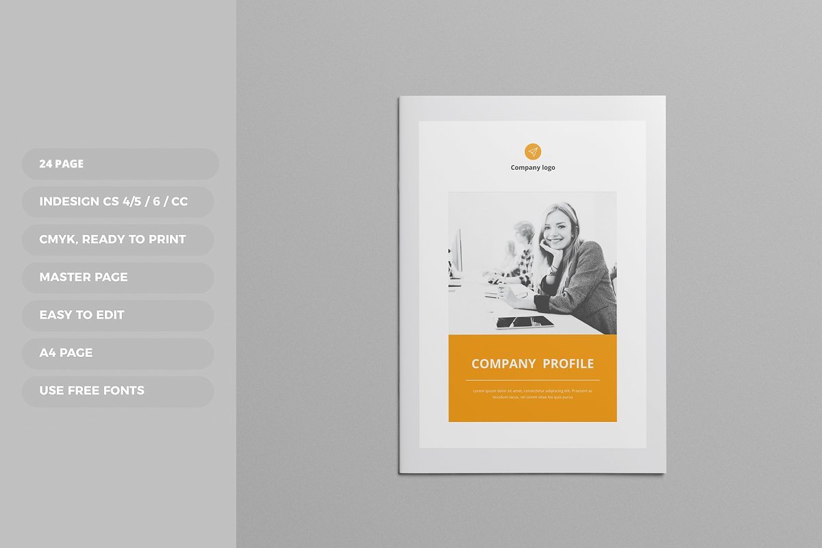 时尚高效企业简介/介绍宣传册模板插图