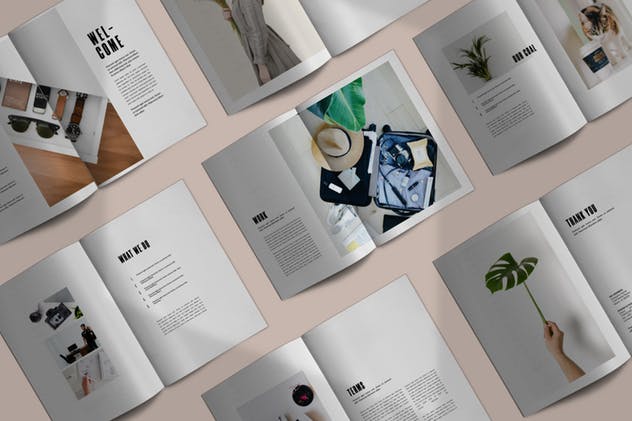 产品目录合作案例演示画册设计模板 Pochinky – Brochure Template插图(1)