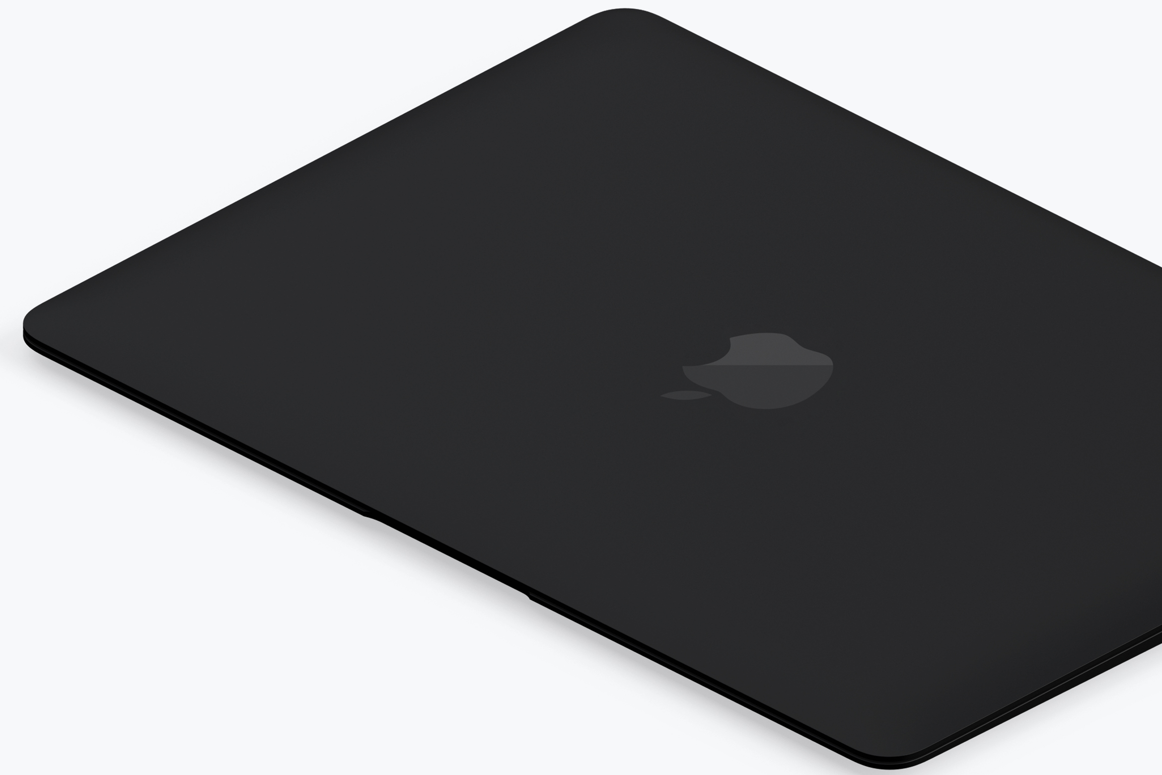 高端笔记本电脑MacBook左视图样机素材02 Clay MacBook Mockup, Isometric Left View 02插图(1)