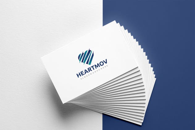 慈善组织心形创意Logo设计模板 Heart Logo插图(3)