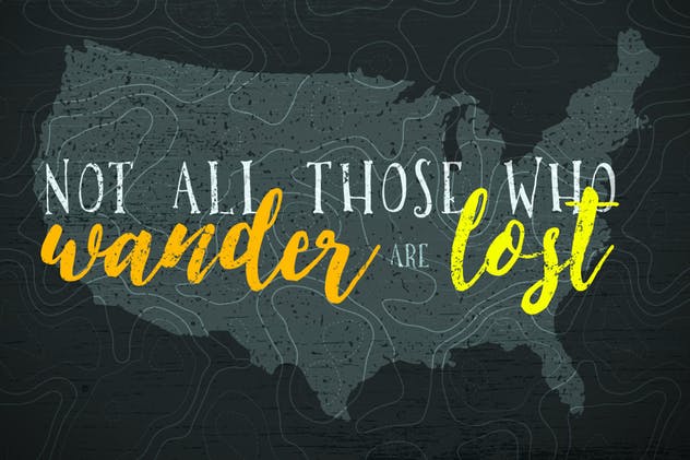 地图图形无缝图案素材v1 Seamless Topographic Patterns Volume 1插图(1)