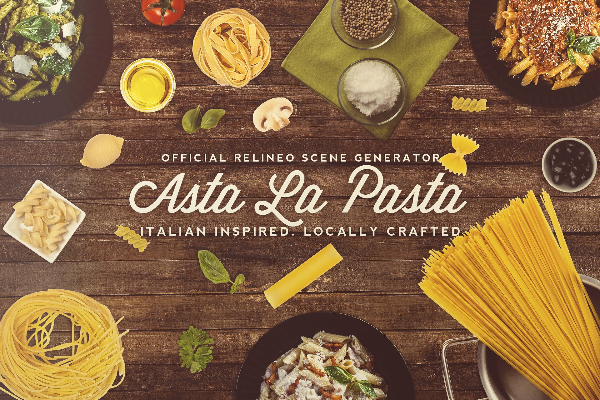 Italian Restaurant Scene Generator时尚高端的意大利餐厅场景生成器下载[psd]插图(2)