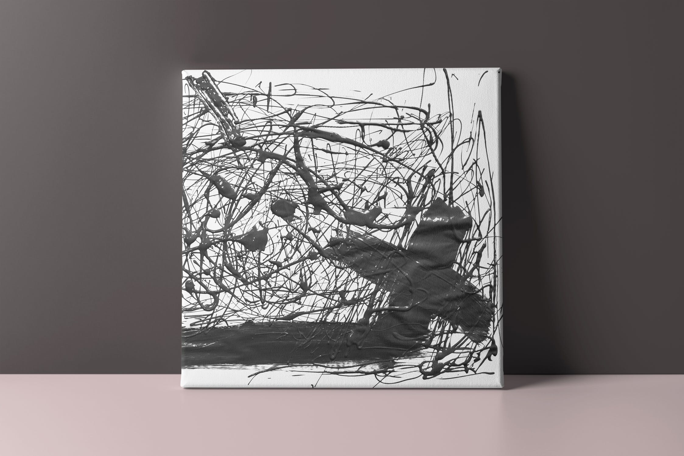 艺术创作展览画布样机v3 Canvas Mock-up 3插图(7)