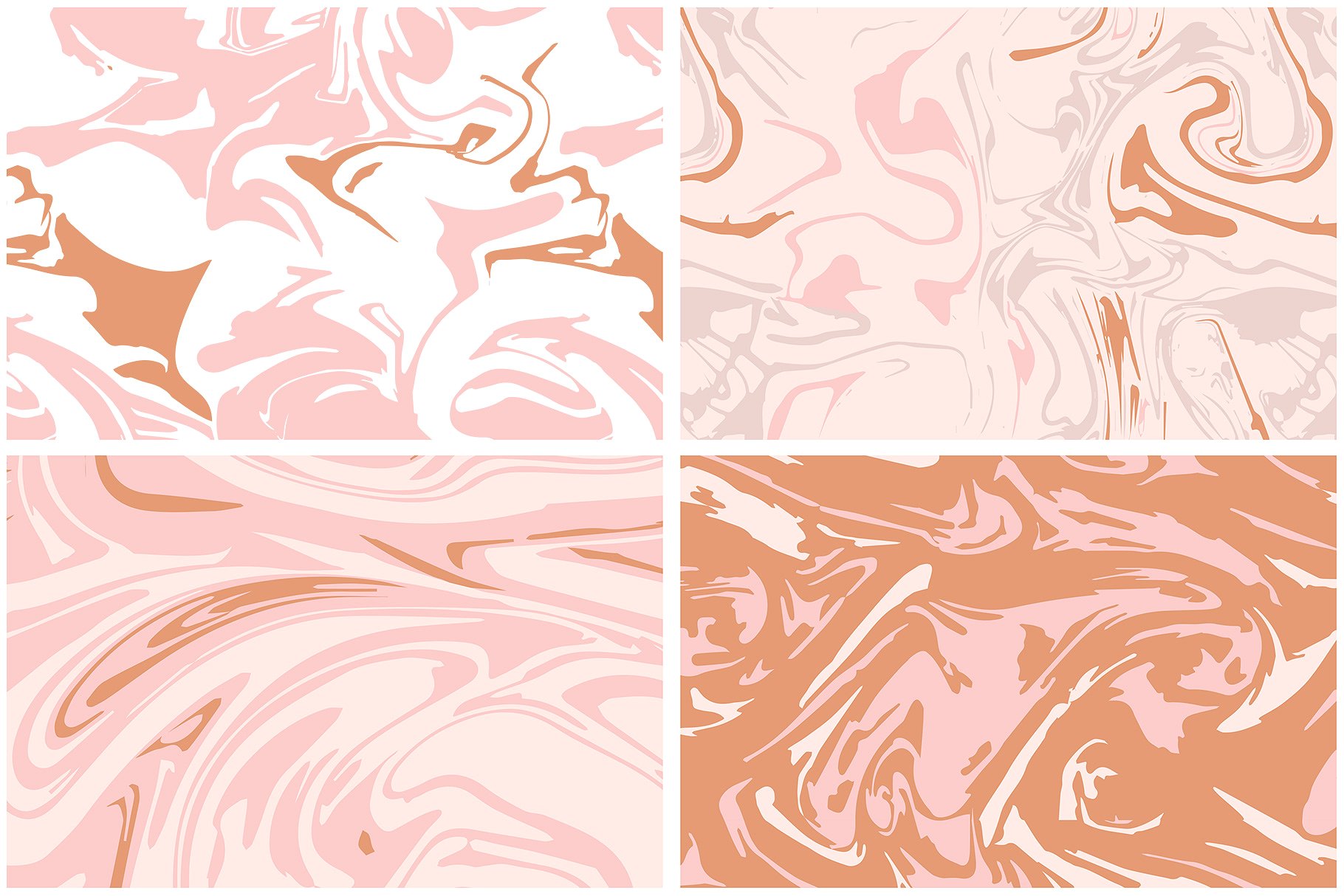 抽象大理石无缝矢量纹理 Marbling Vector Patterns插图(8)