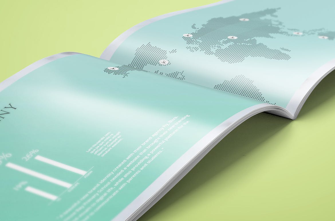 建筑公司简介企业画册设计模板 Architecture A4 Landscape Proposal Brochure插图(3)