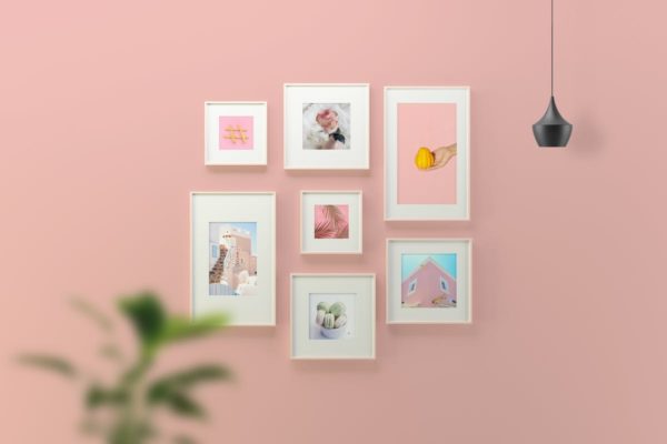摄影艺术作品/海报画框样机模板 Picture Frame Mockup