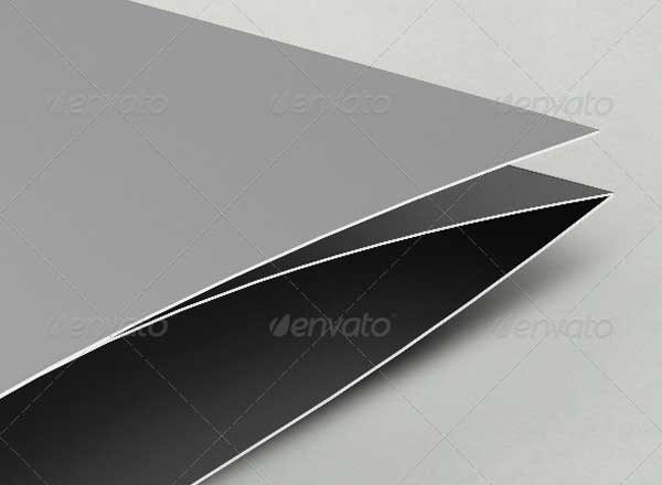 A4规格3折页小册展示样机 3xA4 Brochure Mock-up