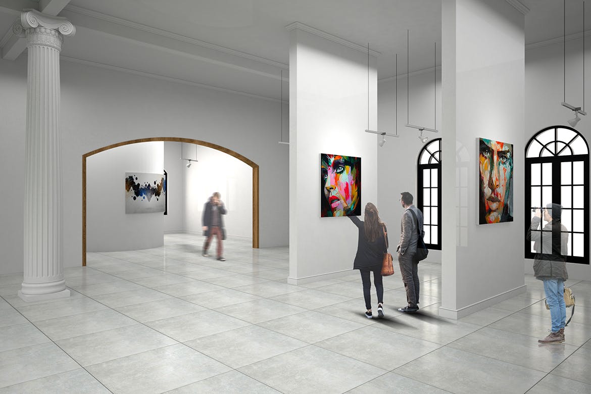 室内装饰设计画框样机模板v12 Exhibittion Mockup [vol12]插图(2)