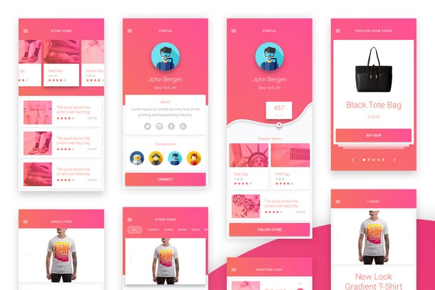 基于谷歌移动应用设计标准的UI套件 Matta – Material Design Mobile UI Kit插图(10)