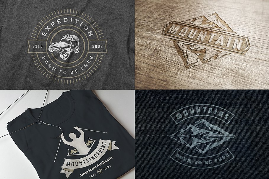 280个户外品牌Logo标志和徽章模板 280 Outdoor logos and badges插图(68)