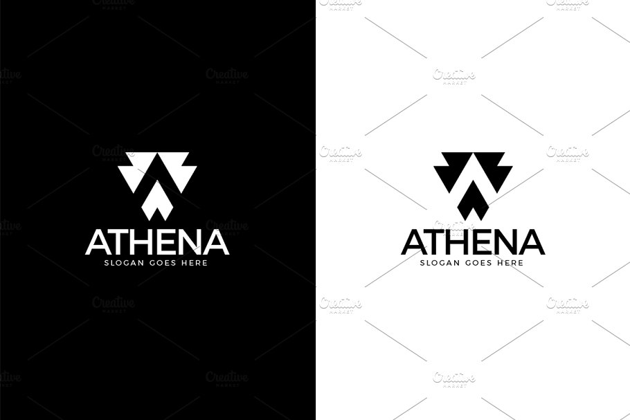 创意字母Logo模板系列之字母A Letter A Logo插图(1)