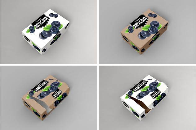 15支包装巧克力零售货架包装盒设计样机 Retail Shelfbox 15 Packaging Mockup插图(2)