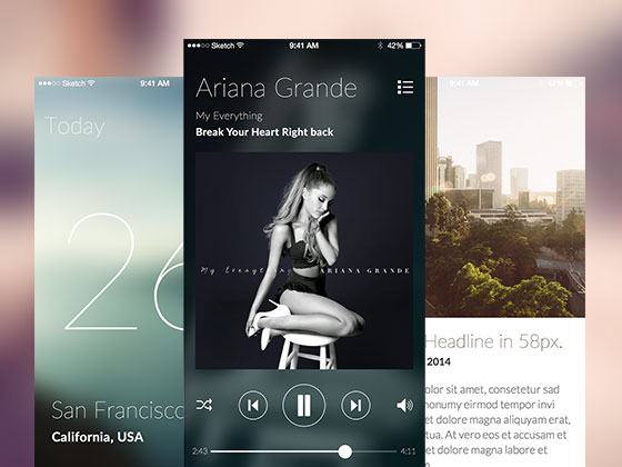 Minimal UI Kit素材之家精选sketch素材