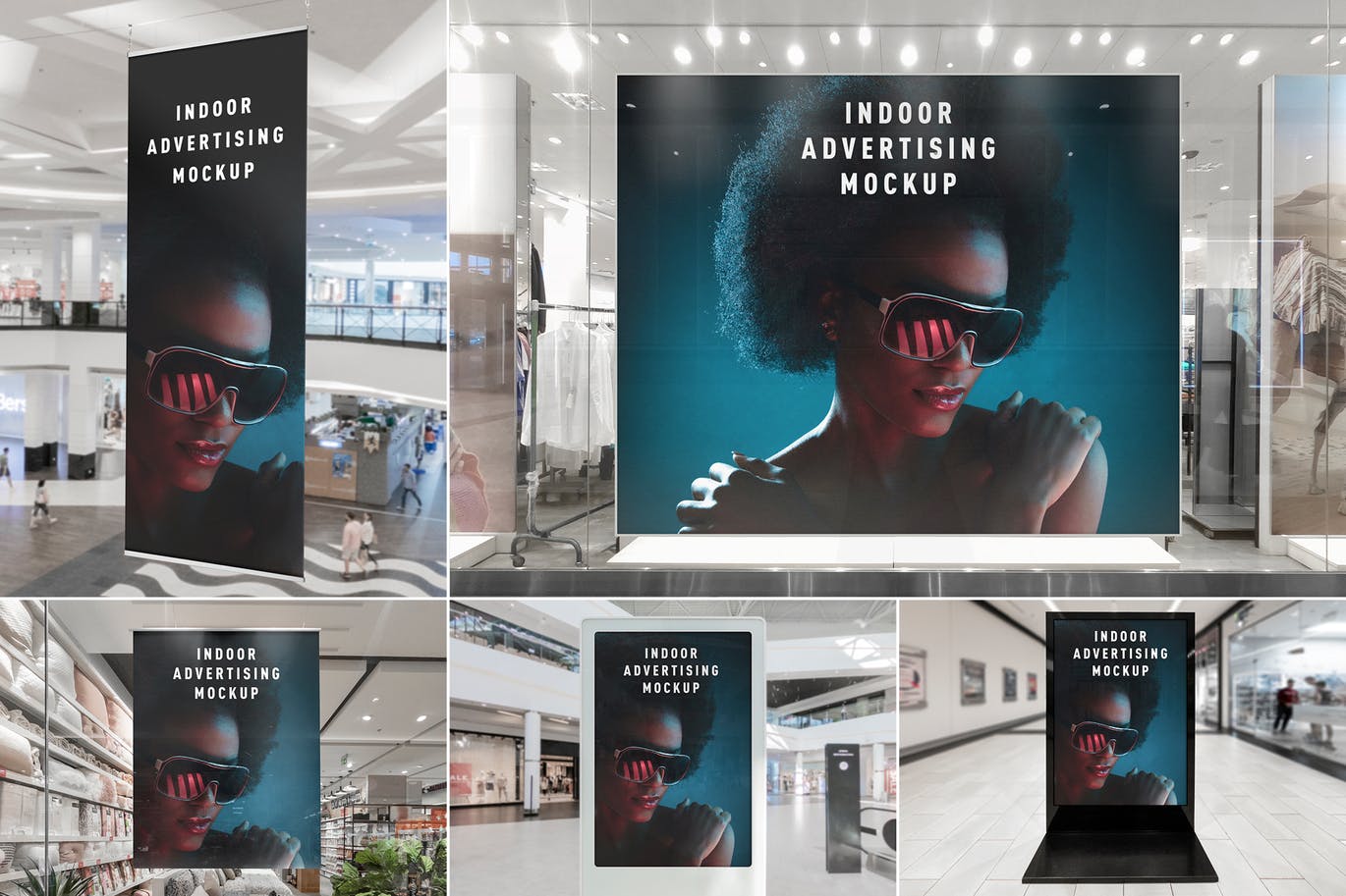 室内广告设计效果图预览样机模板v2 Indoor Advertising Mockups Vol. 2插图
