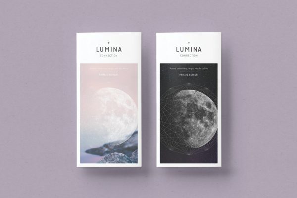 简约现代三折页小册子模板 LUMINA Trifold Brochure