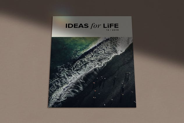 办公用品设计预览阴影背景样机模板 Ombra Stationery Shadow Mockups插图(1)