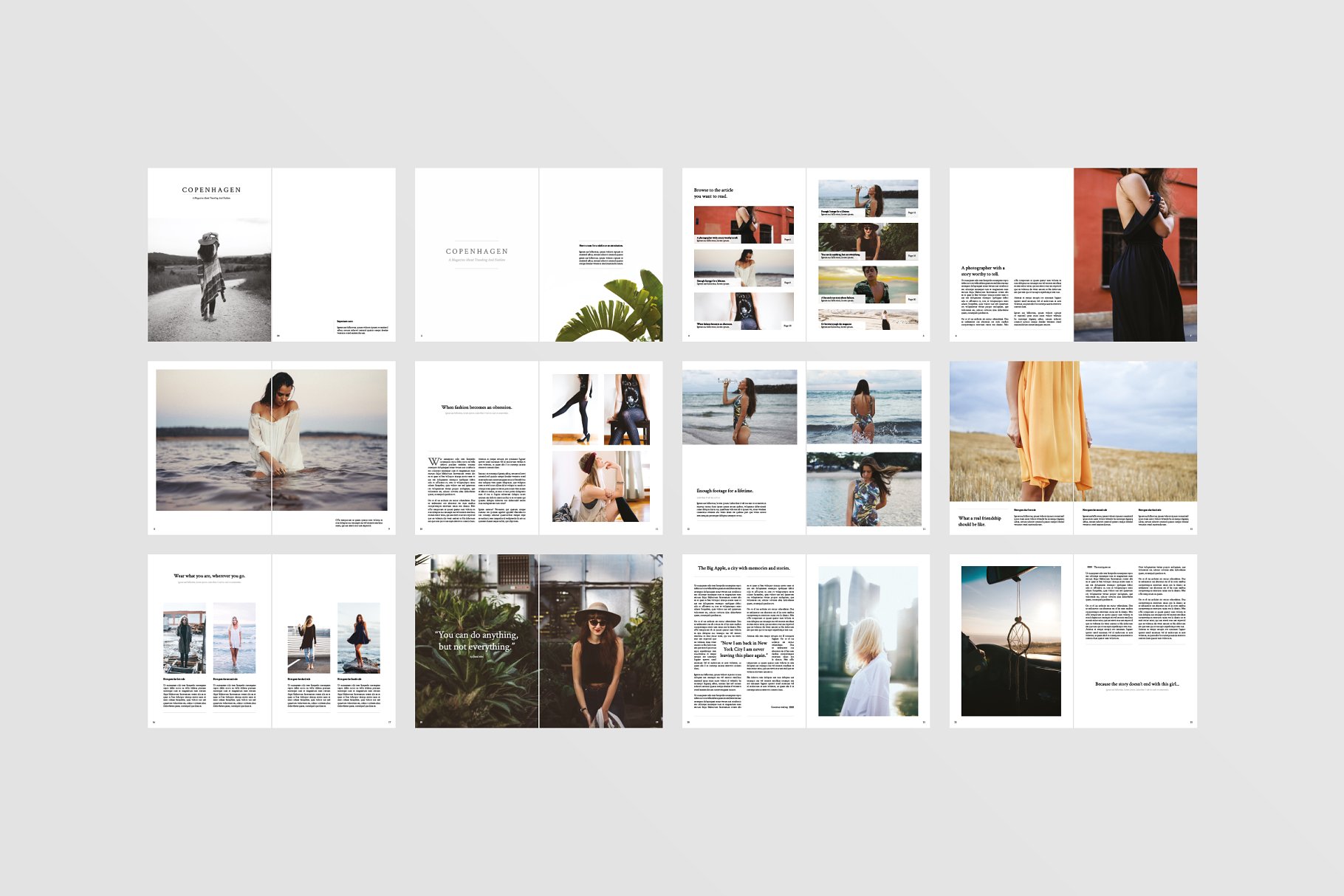 现代简约杂志版式设计模板 Copenhagen Magazine Template插图(8)