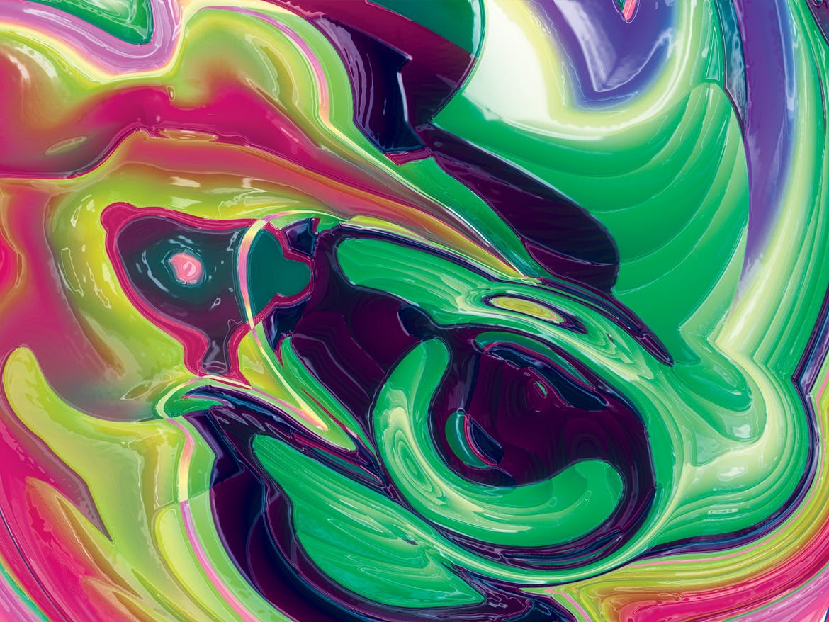 18个时尚炫酷艳丽的五颜六色的聚丙乙烯大理石质感的背景底纹纹理大集合插图(6)