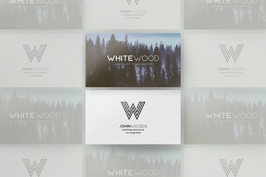 简约明信片贺卡样机 Minimal Card Mockups插图(8)