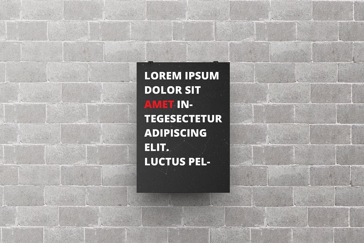 A3/A4规格海报设计画框样机模板 A3 / A4 Poster Mock-up插图(6)