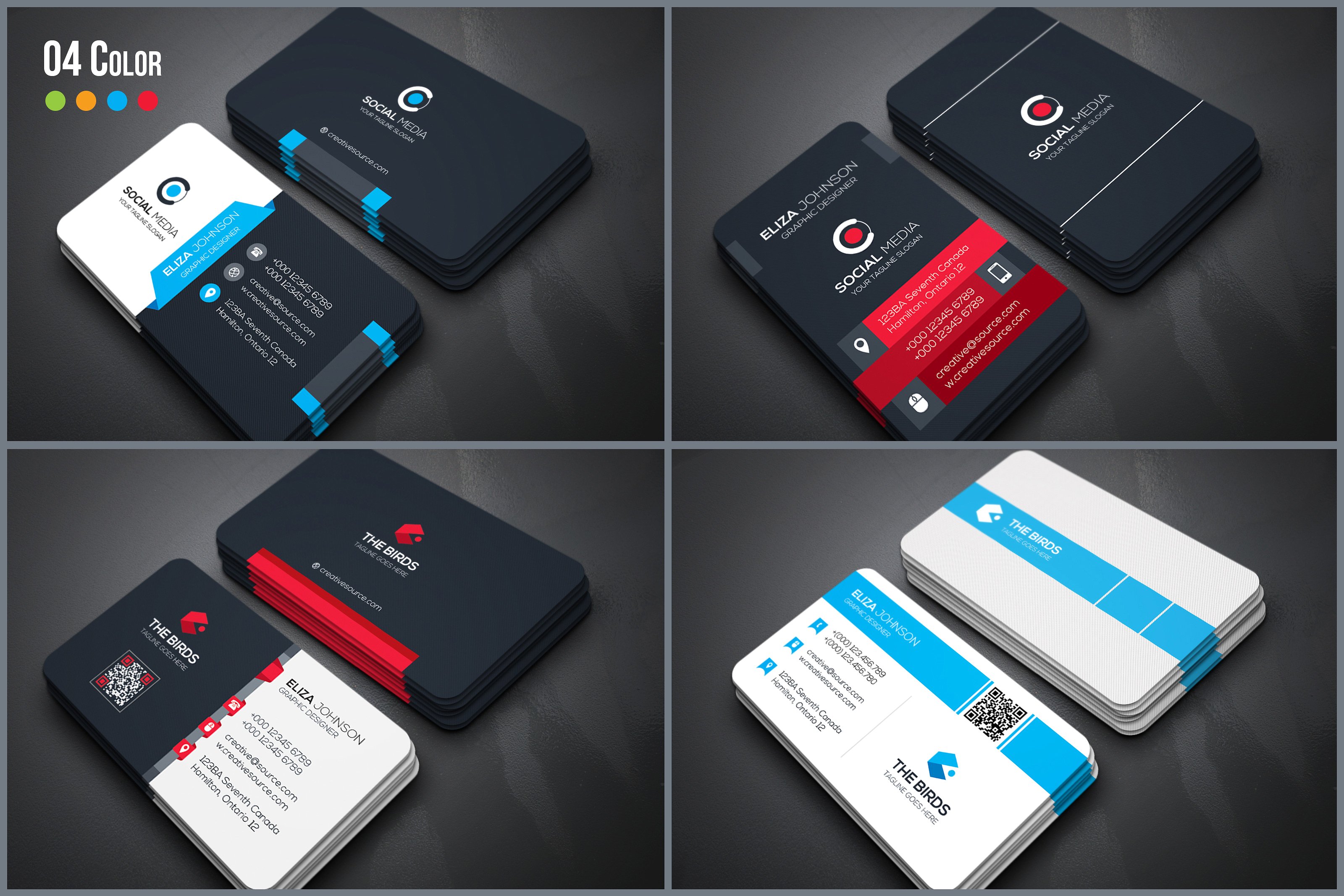 50款独特的商业化名片设计模板下载[psd]插图(13)