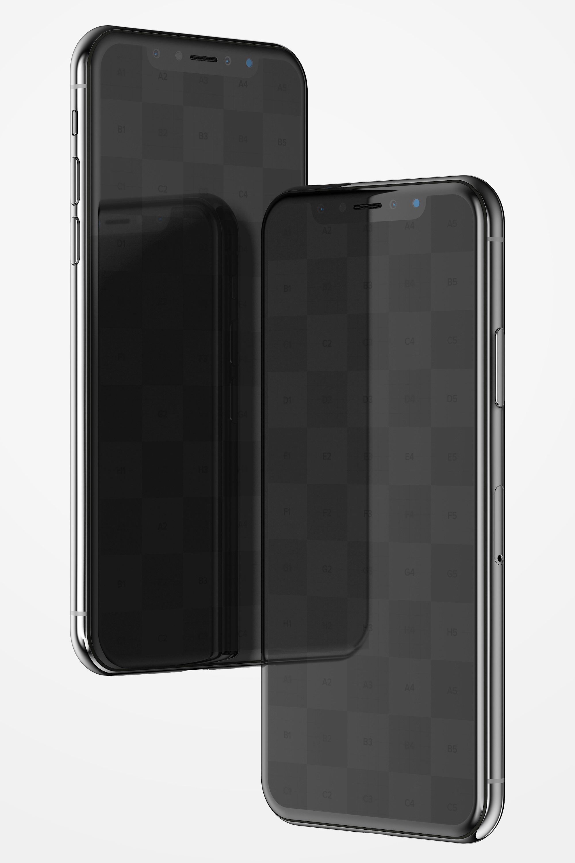iPhone X手机屏幕设计预览样机模板08 iPhone X Mockup 08插图(1)