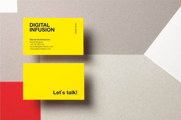 极简主义企业名片样机模板v1 Business Cards Mockup | VOL.1插图(2)