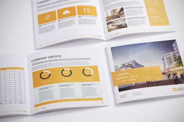 方形杂志封面&排版设计效果图样机素材库精选模板 Photorealistic Square Magazine Mock-up’s插图(9)