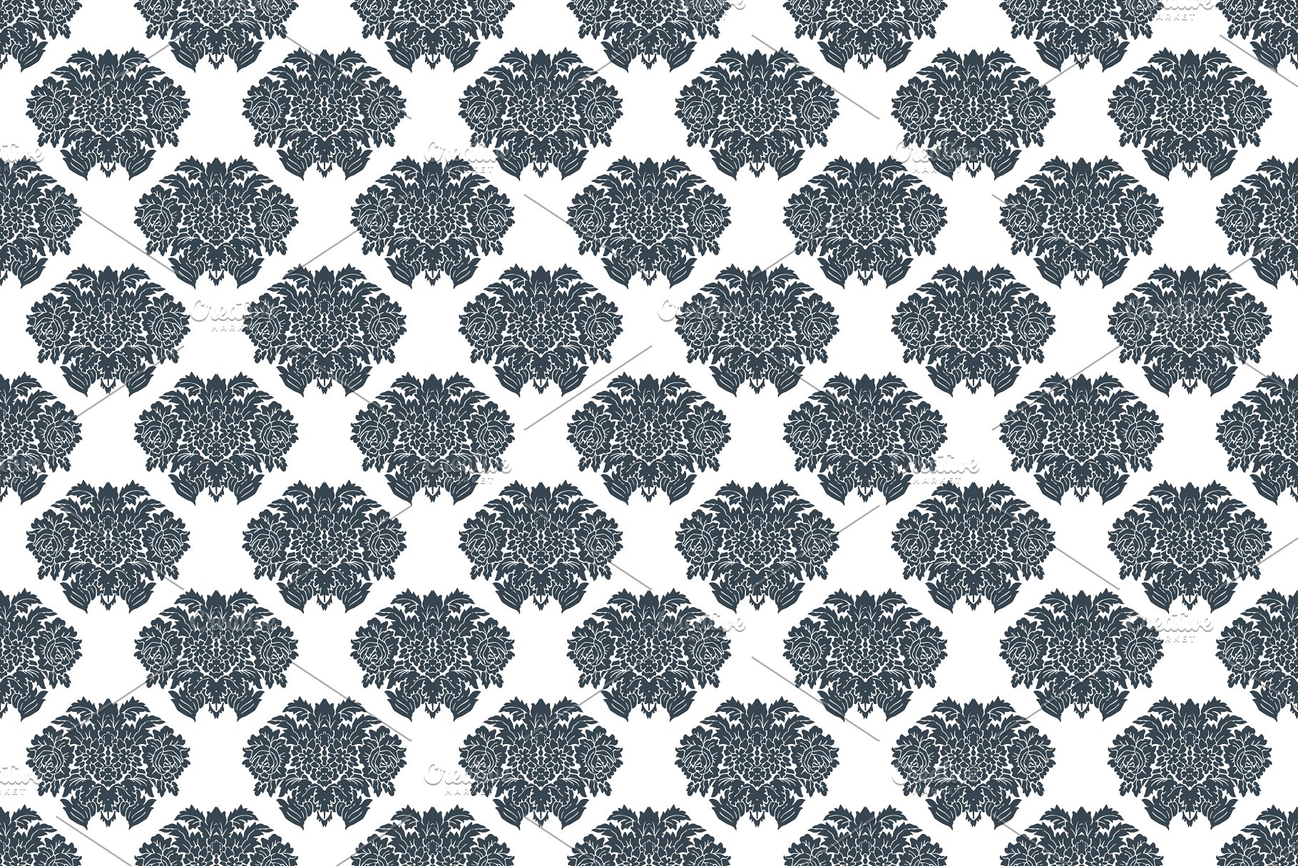 60种颜色1440种锦缎图案纹理[3GB] 1,440 Damask Patterns in 60 Colors插图(14)
