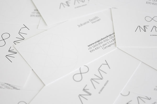 企业名片设计效果无序堆叠预览样机Business Card Mockup 2