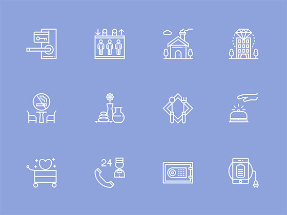 30 枚旅馆服务图标素材之家精选sketch素材