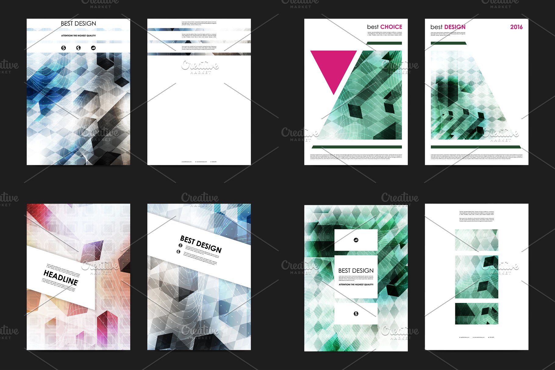 50+商业企业介绍宣传传单模板 50+ Business Flyers Bundle插图(10)