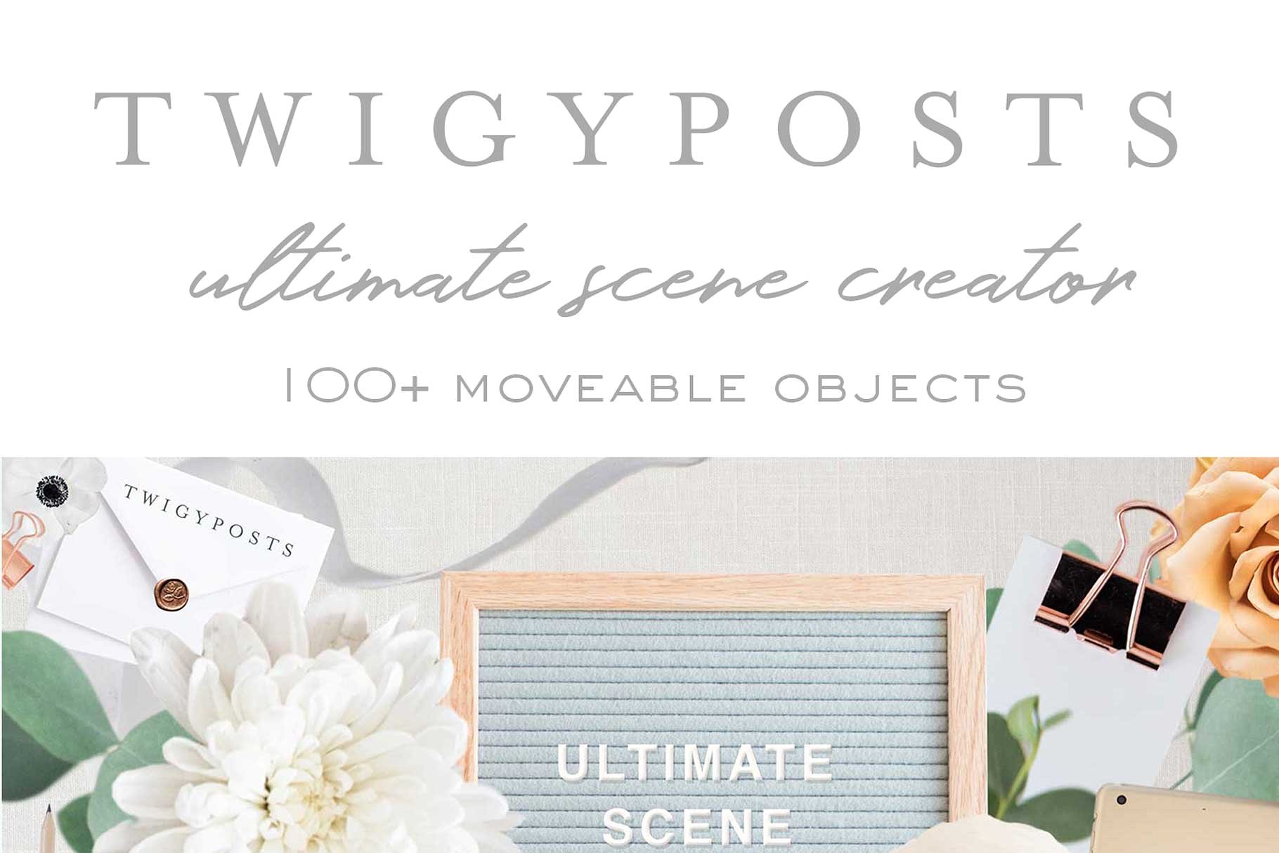 文具主题可编辑场景模板 Movable Scenes | Stationery Mockups插图(17)