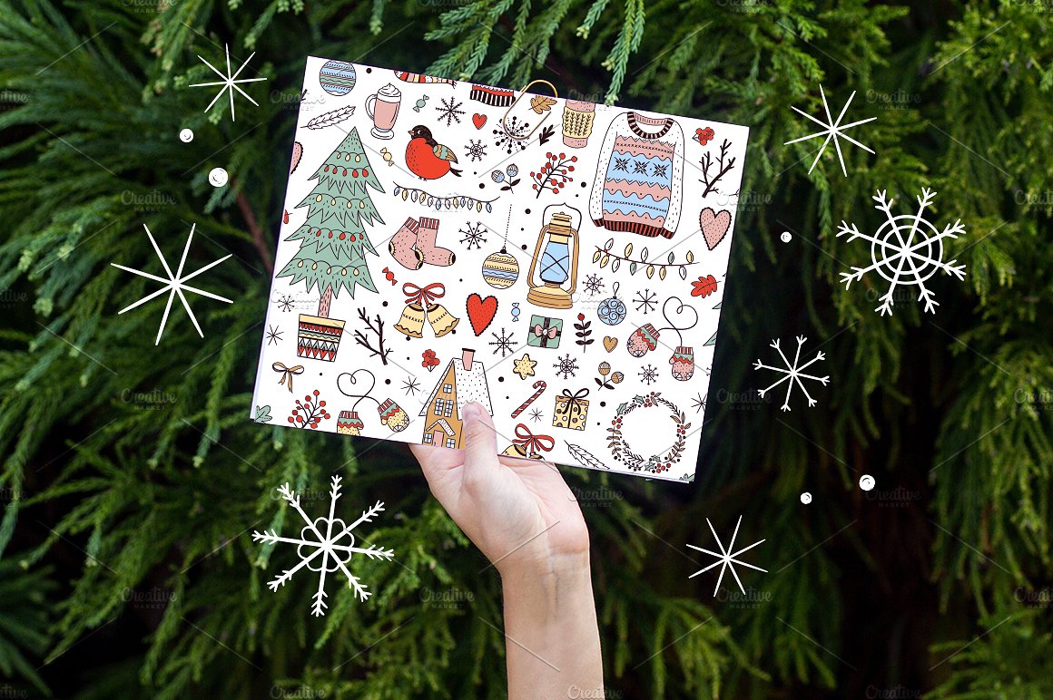 手绘卡通冬季系列插图矢量素材下载[png,eps]插图(6)