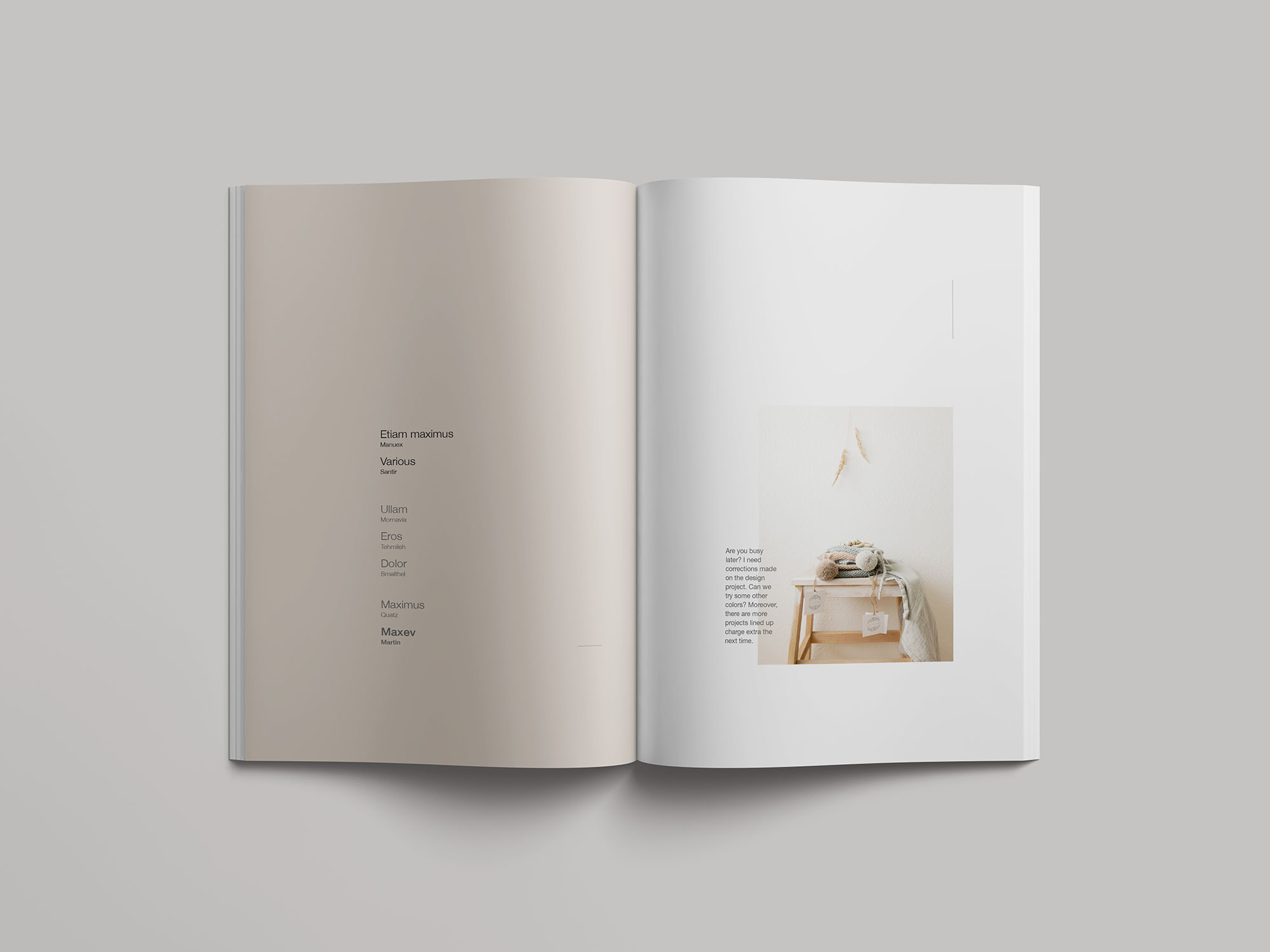 简约风杂志封面设计等距网格样机模板 Simple Magazine Mockup插图(3)