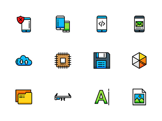 50 枚彩色设计工具图标素材之家精选sketch素材