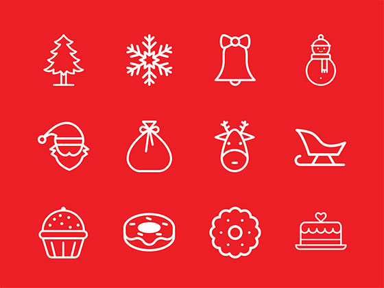 25 枚圣诞节图标素材之家精选sketch素材