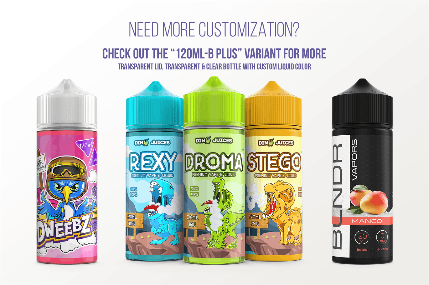 电子烟烟油瓶外观设计样机模板 eLiquid Bottle Mockup v 120ml-B插图(8)